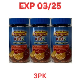 Emergen-C Kidz Immune+ Support Dietary Supplements, Flavored Gummies 22 3pk