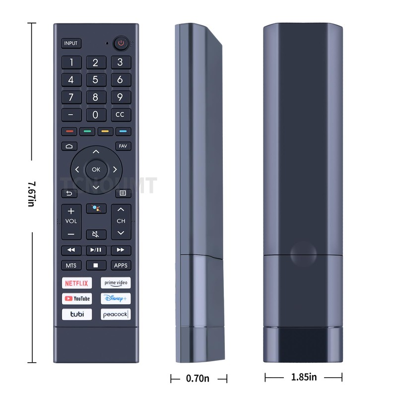 Replacement for Remote Control Hisense Smart TV,Universal for Hisense 4K