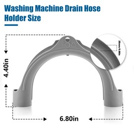 Washing Machine Drain Hose Holder Hook - U Shaped Drain Hose Hook Fit for Washer Dishwasher Drain Hose U Bend