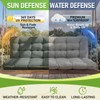 Oxford Fabric Swing Cushions with Backrest & Tie Straps for