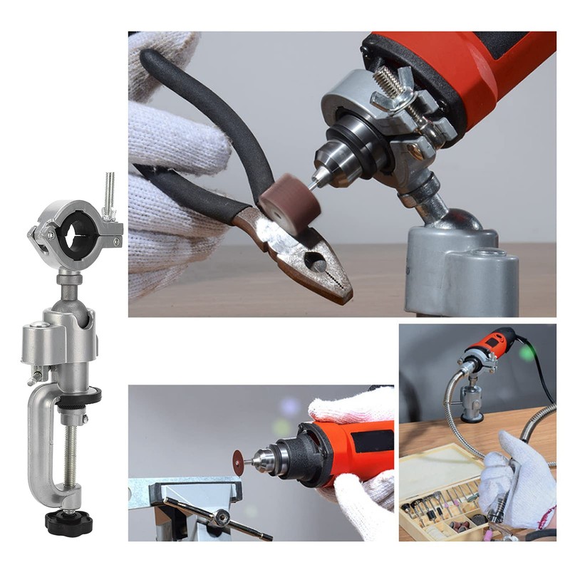 FLEXMAN Electric Drill Stand, 360 Degree Electric Rotary Tool Holder,