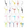 Onwon 100 Pcs Extra Long Disposable Flexible Drinking Straws, 10.2