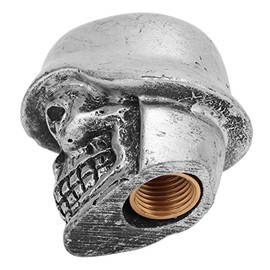 Tapones de válvula de neumático , resistentes al desgaste , tipo calavera , universal , con anillo de goma para coches , bicicletas , SUV , camiones ,