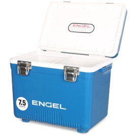 Engel UC7 7.5qt Leak-Proof, Air Tight, Drybox Cooler and Small Hard Shell Lunchbox for Men and Women in Elemental Blue