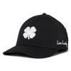 Black Clover Standard Perf 13 Hat, Black Perforated Hat/3D Silver