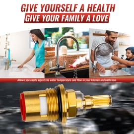 Faucet Cartridge Replacement Parts Compatible with Kohler K-GP77005-RP K-GP77006-RP, Fit for Kitchen Bathroom Faucet Shower Stems Replacement 2 Pack (K-GP77005-RP+K-GP77006-RP)