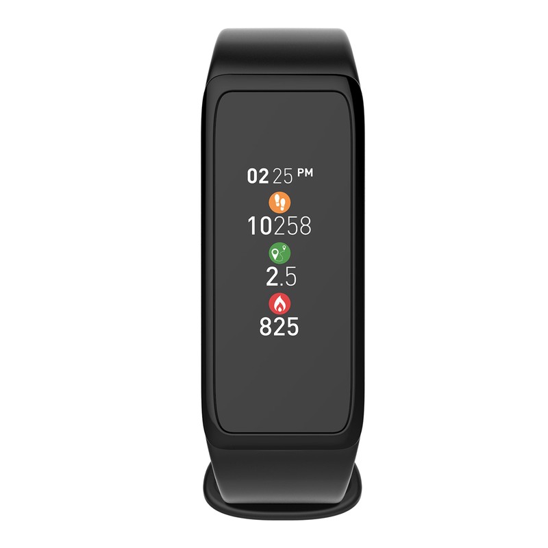 Mykronoz ZeFit3 KRZEFIT3-BLACK Activity Meter, Color Touch Screen, Swiss Design,