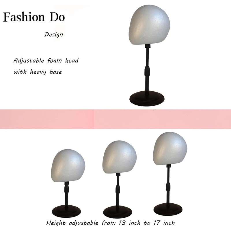 Soporte ajustable para peluca (AD02-White Egg)
