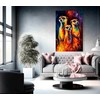 Artley Prints - Adorable Meerkat Family Abstract Canvas Prints -