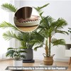 15.5Inch Plant Caddy with Hidden Wheels, Rolling Plants Stand with