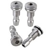 BQLZR RC Boat Water Nipple M6 Thread Silver Outlet Nozzle