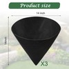 3PCS 14 Inch Cone Shaped Planter Basket Liners Fabric Hanging