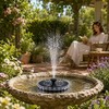 3.5W Solar Fountain Pump with LED Light – Floating Garden