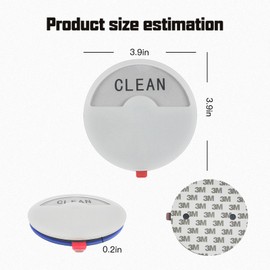 Dishwasher Magnet Clean Dirty Sign，Easily Recognizable Clean Dirty Magnet for Dishwasher with Strong Double-Sided Glue