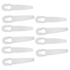 10 Pcs Lawn Mower Metal Blade Replacement Mowing Blade for