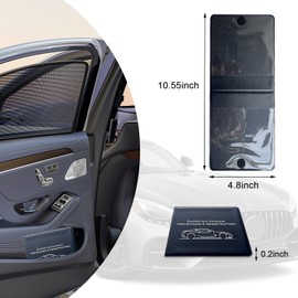 Ziciner Car Registration Insurance Holder, 2Pack Essential Auto Card Document Glove Box Organizer with Velcro Closure, Vehicle Interior Accessories Perfect for Most Car, Truck, SUV (Black/Small Car)