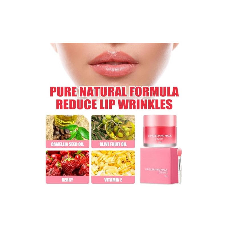 Mascarilla Labios, Mascarilla Labios Noche, Bálsamo Labial
