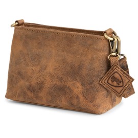 Berliner Bags Vintage Marbella M Shoulder Bag, Large Shoulder Bag, Crossbody Bag Made of Leather, Handbag for Women, Walnut, walnut xs