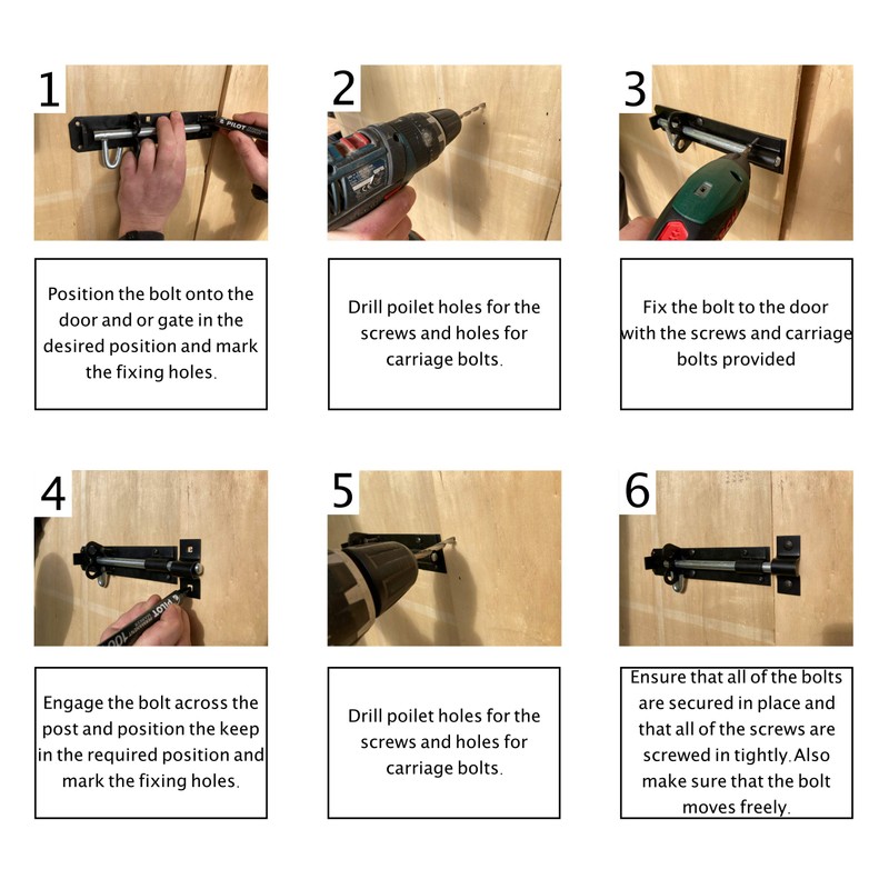 Lockable Sliding Bolt | Brenton Pad Bolt | 200mm /