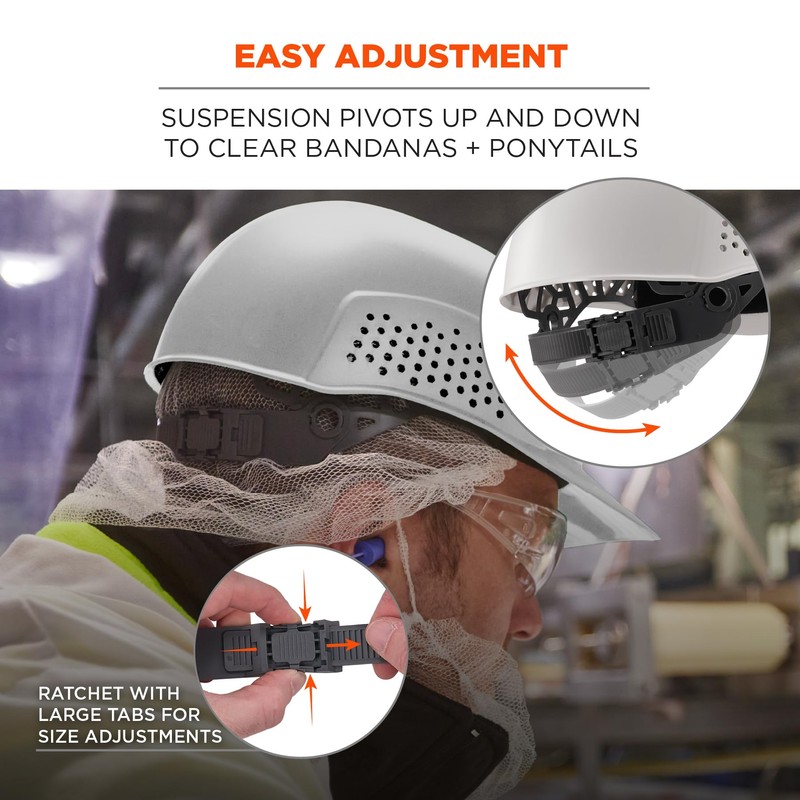 Ergodyne Skullerz 8951 Vented Hard Shell Bump Cap with Suspension