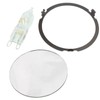 SPARES2GO Lamp Cover Ring Repair Set compatible with Bosch Cooker
