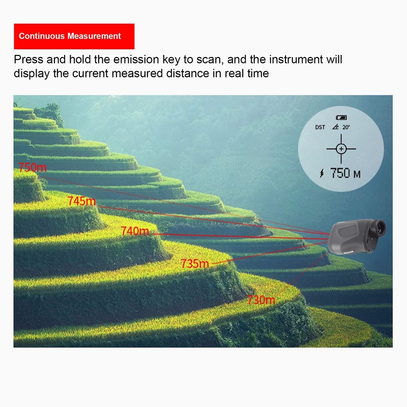 Range Finder Distance Measure Meter 1000m Rangefinder 2 Modes for