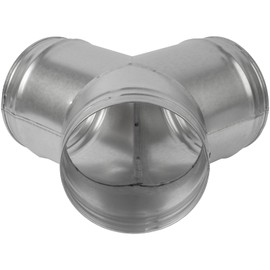 6'' Inch Duct Splitter for Exhaust Fan Dryer Vent Hose 3 Way Duct Hose Connector, Y Shape, Y Joint Metal (6'' Inch, Y Shape)
