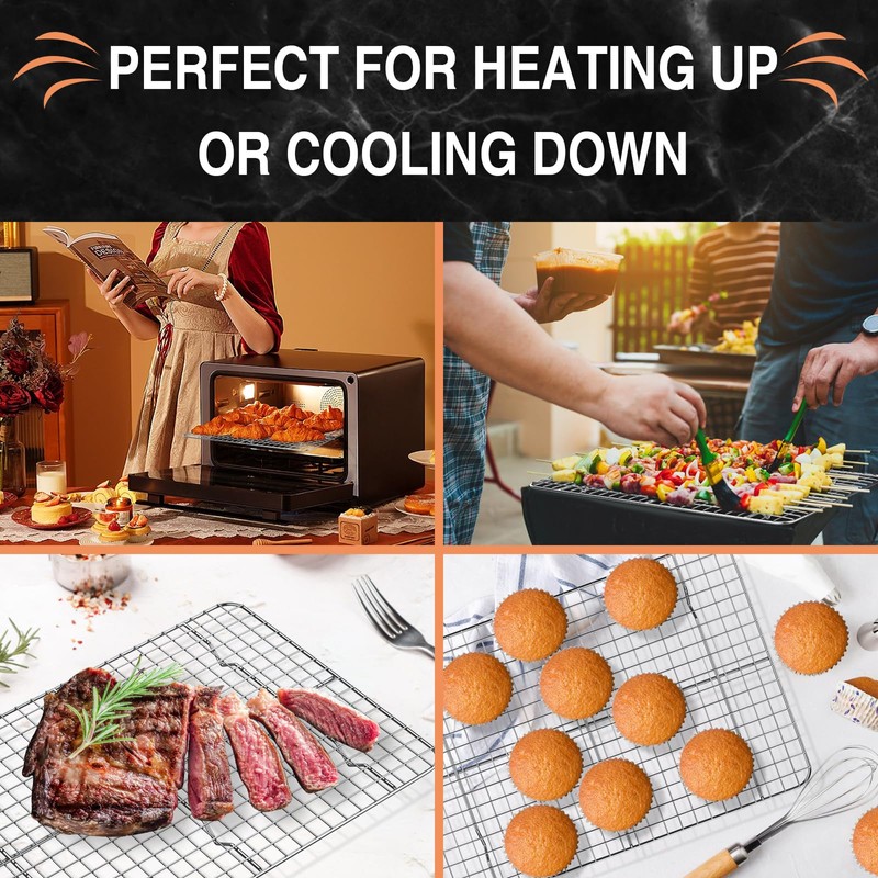 Cooling Rack for Baking 2-Pack, 15 x 10 Inches Baking