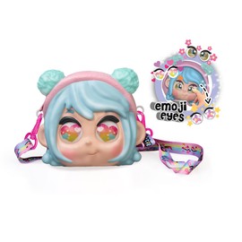 Trotties - Emoji Mia Bag, Borsa personaggio MIA, con occhi che cambiano fino a 3 diverse espressioni, per bambine/I da 3 anni, Famosa (TFT28300)