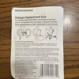 Brinkmann 2 New Brinkmann Q-Beam Max Million Rechargeable Halogen Replacement Bulb