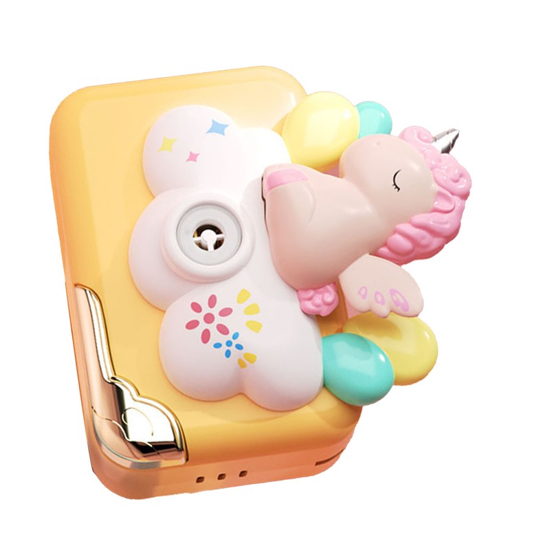 Kids Bubble Maker Cartoon Camera Shape Portable Handheld Automatic Bubble