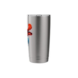 Superhero Persian Cat Red Cape Super Hero Cat Kitten Kitty Stainless Steel Insulated Tumbler
