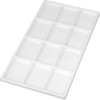 FindingKing 5 White 12 Compartment Display Tray Inserts
