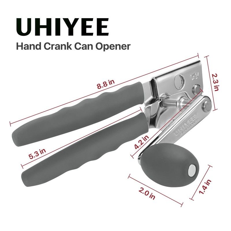 Commercial Can Opener, UHIYEE Hand Crank Can Opener Manual Heavy