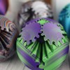 3D Printed - Mechanical Gear Ball Figurine Decor Plastic Smooth:_Pink