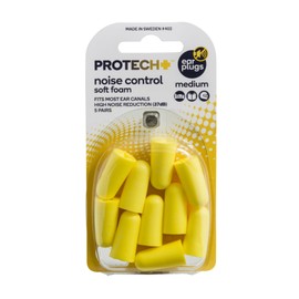 ProTech Protect Noise Control Medium Earplugs X 5