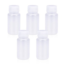 UMETASS PP Wide Mouthed Laboratory Reagent Bottle, Laboratory Quality Chemical Container, Sealed Leak-proof Transparent Bottle, Pill Bottle, Water Sample Bottle (Transparent, 60 ml)