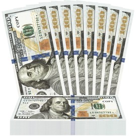 Play Money Euro Dollar Notes - Fake Money, Prop Money, Copy Money | Play Money Euro for Toy Cash, Prop Money for Children | Realistic Trading Scenes for Learning and Playing Purposes ($100, 120
