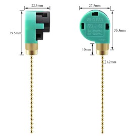 Topbuti 3 Pack Ceiling Fan Switch 3 Speed 4 Wire Zing Ear ZE-268S6 Fan Pull Chain Switch Replacement Speed Control Switch for Ceiling Fan Light, Wall Lamps, Cabinet Light (Multicolored)