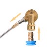 FIXFANS Pressure Washer Pivoting Coupler, 1/4” Quick Connect Gutter Cleaner