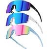 SEKKAF Kids Sunglasses Youth Baseball Sunglasses for Boys Girls Softball
