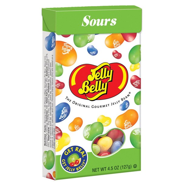 Jelly Belly Sours Jelly Beans - 4.5 oz Flip-Top Box - Official, Genuine, Straight from the Source