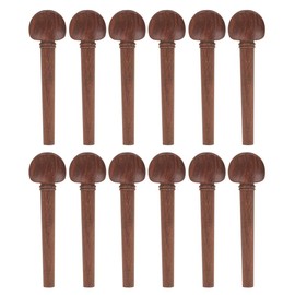Abaodam 12pcs Oud Pegs Guitar Accessories Violin Pegs Musical Instrument Supplies Violin Fiddle Tuning Peg Musical Instrument Accessories Sturdy Tuning Pegs Tuner Mechanical Cello