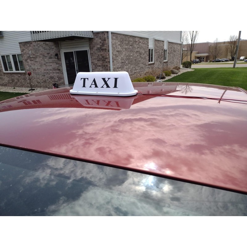 ABUKALIXIN DC12V LED TAXI Sign Cab Roof Top Car Super