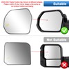 TOP-MAX Driver Side Mirror Glass Compatible with 2022 2023 2024