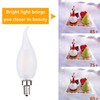 Sunaiony Frosted LED Candelabra Bulbs E12 Dimmable Bulbs 25watt Equivalent