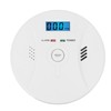Monoxide Detector Easy Mounting Test Hush Button Dual Sensors Battery