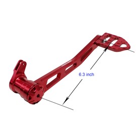 POWER JAMES 10.2" Long Red Foot Brake Shift Lever Shifter Footpeg Fits for Harley Davidson 2014-23 Touring FLHR FLHX FLTR Models (Red)
