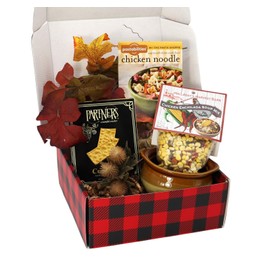 Gift Basket Village - Soup's On Gift Box, Includes Gourmet Soup Mixes, Crackers & Ceramic Bowl, Ideal for Comforting Meals