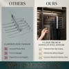 Space Saving Pants Hanger, 9-Tier Stainless Steel Closet Organizer with